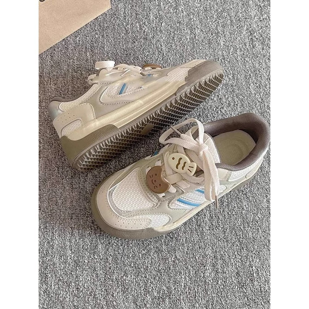 Damen Sportliche Sneaker mit atmungsaktiver Obermaterialstruktur