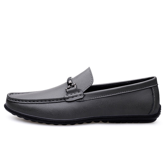 Damen Elegante Mokassins aus hochwertigem Leder mit modischem Schnallenverschluss R&B