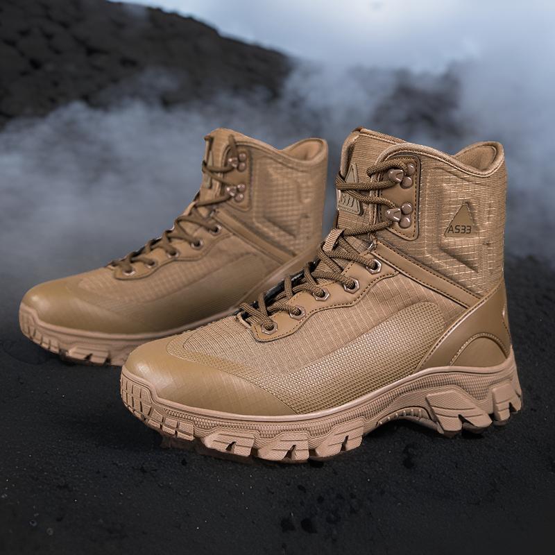 Herren Hochleistungs Trekkingstiefel mit rutschfester Sohle und atmungsaktivem Obermaterial R&B