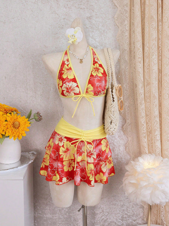 Damen Bikini-Set mit Rock R&B