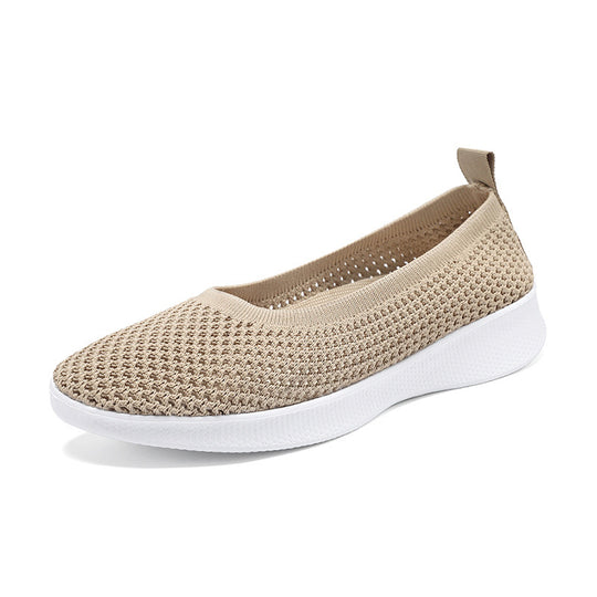 Damen bequeme und luftige Slip-On Sneakers R&B