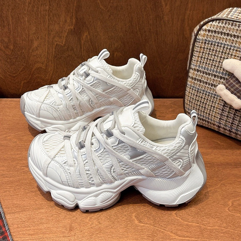 Damen Sportliche Lauf-Sneaker mit atmungsaktiver Mesh-Oberfläche und dämpfender Sohle R&B