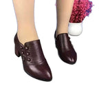 Damen Elegante Stiefeletten mit modischem Schnürdesign und komfortablem Blockabsatz R&B