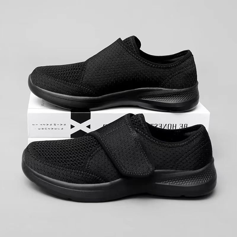 Damen Bequeme Tragbare Sneakers mit elastischem Klettverschluss R&B