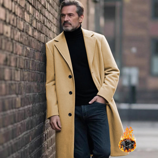 Herren eleganter Wollmantel R&B