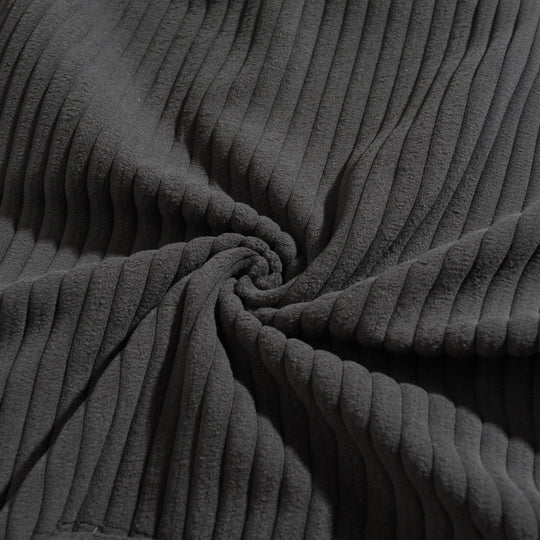 Herren Kapuzenpullover mit strukturierter Ripp-Textur und praktischen Taschen R&B
