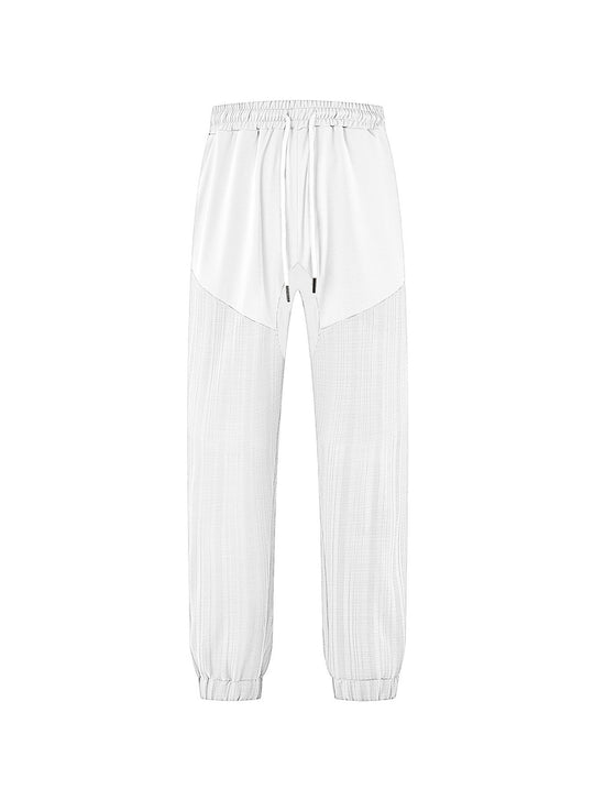 Damen sportliche Jogginghose mit elastischem Bund und strukturiertem Design R&B