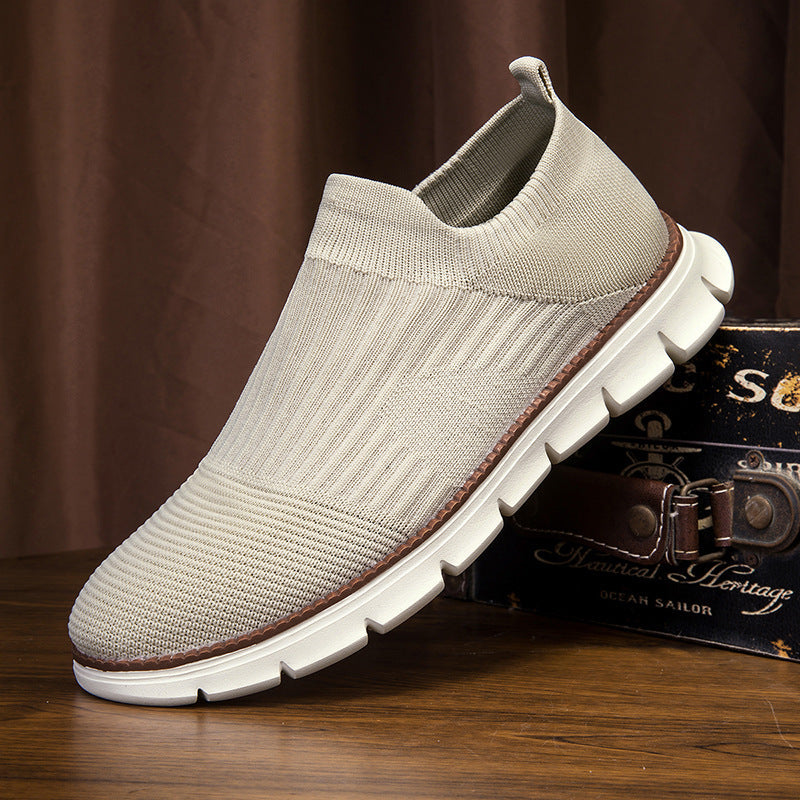 Damen Sneakers mit elastischem Obermaterial und rutschfester Sohle