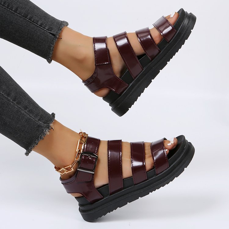 Damen Komfortable und trendige Riemchen-Sandalen R&B