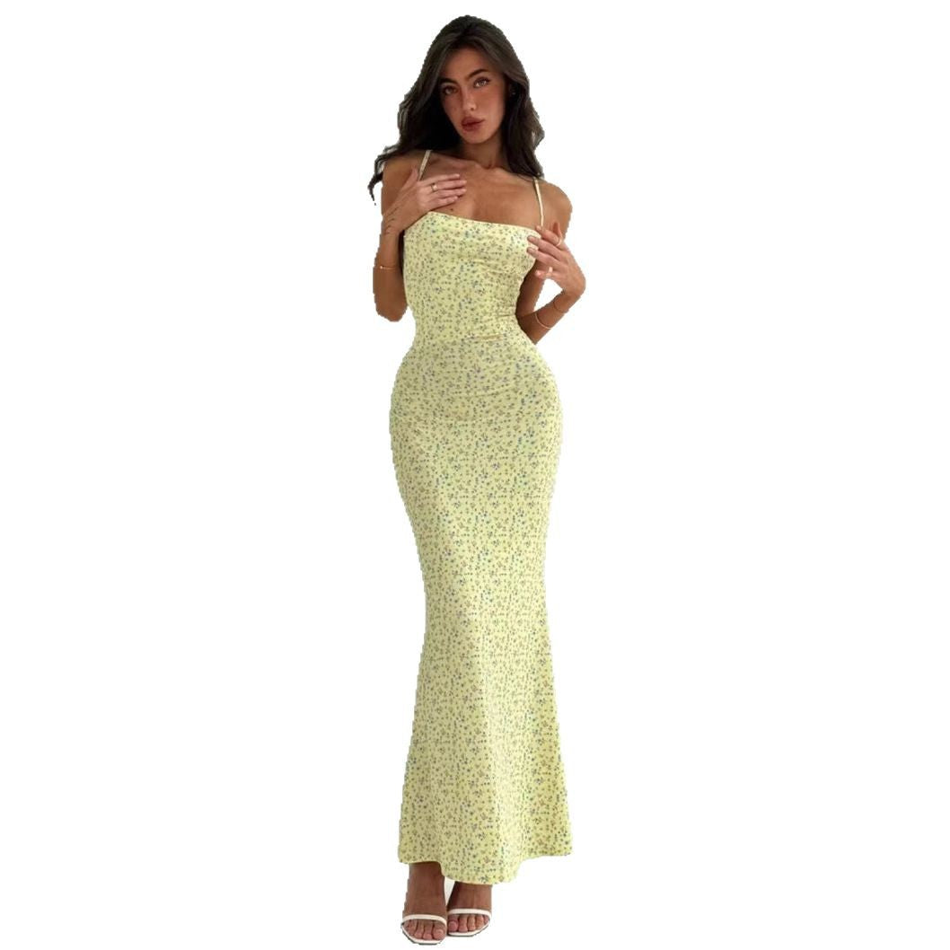 Damen Elegantes Sommerkleid mit zarten Blumenmuster und fließendem Schnitt R&B