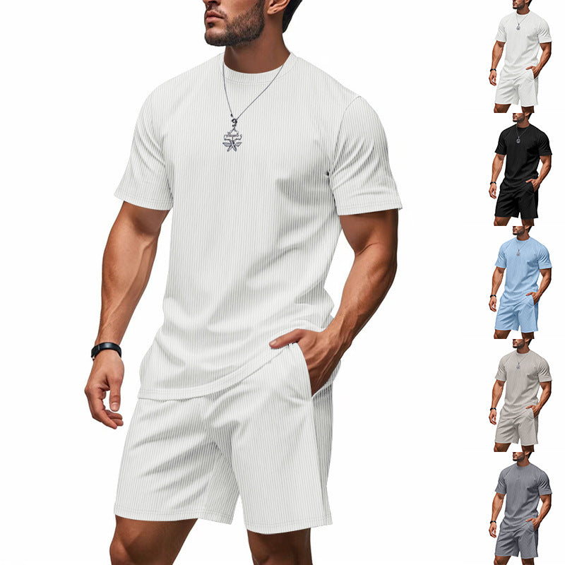 Herren stylishes Freizeit-Set aus atmungsaktivem Material R&B