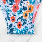 Damen Triangel-Bikini mit verstellbaren Bändern und modischem Rüschendesign R&B