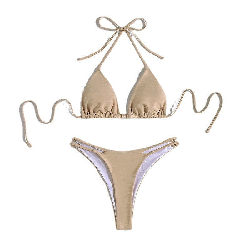 Damen Triangel-Bikini mit verstellbaren Trägern  1779088045