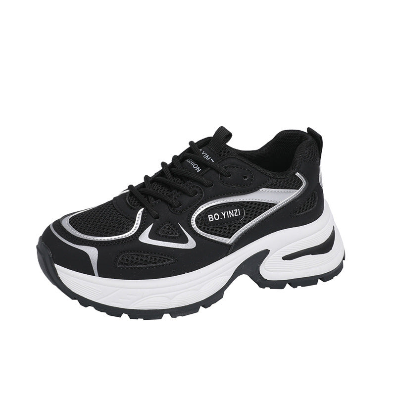 Damen Sportliche Sneakers mit atmungsaktivem Mesh-Obermaterial und stoßdämpfender Sohle R&B