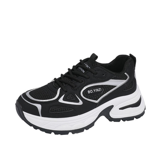 Damen Sportliche Sneakers mit atmungsaktivem Mesh-Obermaterial und stoßdämpfender Sohle R&B