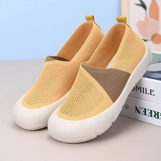 Damen Sneaker mit atmungsaktiver Mesh-Oberfläche und rutschfester Sohle R&B
