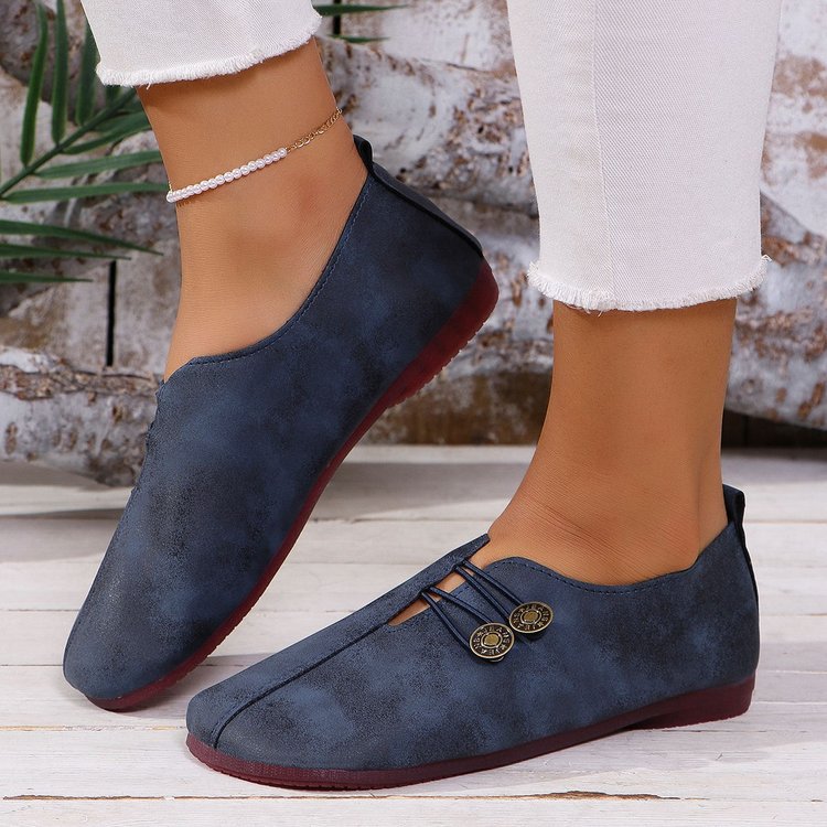 Damen elegante Mokassins mit modischem Schnürdetail R&B
