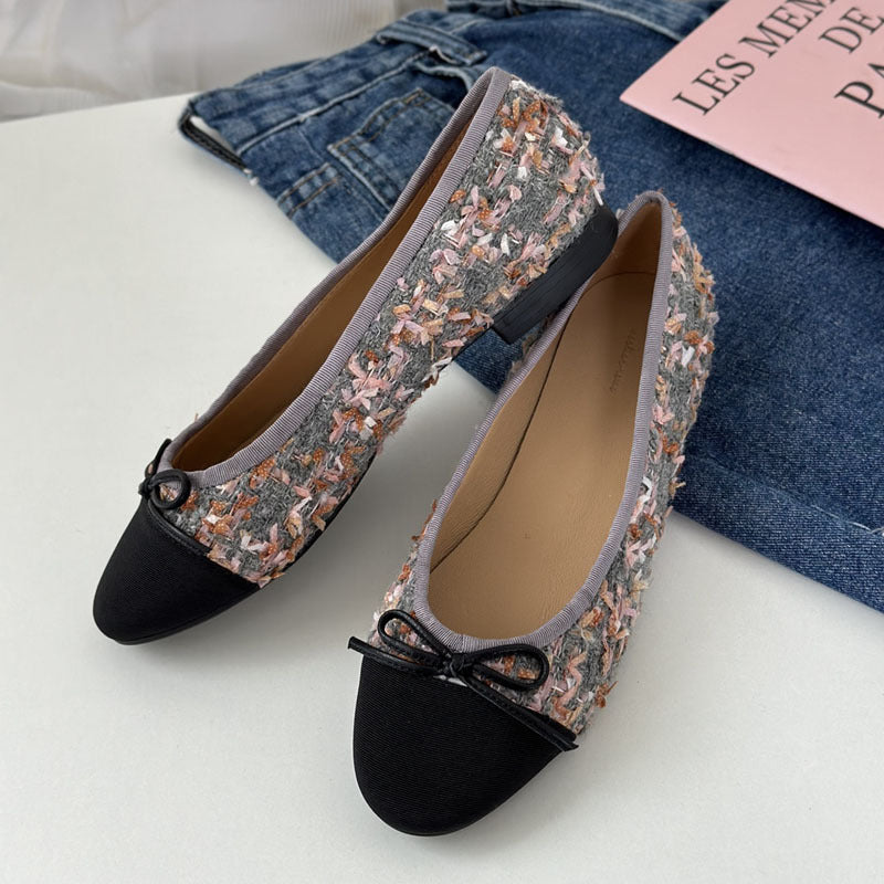 Damen Ballerinas mit zeitlosem Design und eleganter Schleifenapplikation R&B