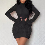 Damen Figurbetontes Kleid mit strukturiertem Stoff R&B