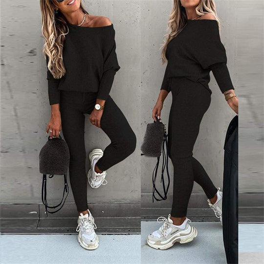 Damen Casual Strickanzug R&B