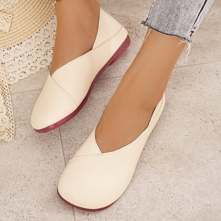 Damen bequeme Ballerinas aus hochwertigem Leder R&B
