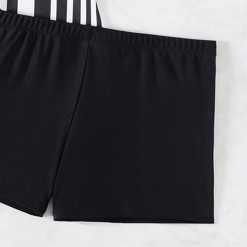 Damen Badeanzug mit stilvollem Streifenmuster R&B