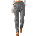 Damen Bequeme und elegante Sommerhose mit elastischem Bund und praktischen Taschen R&B