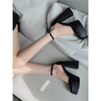 Damen elegante Plateau-Pumps mit modischem Riemendesign R&B