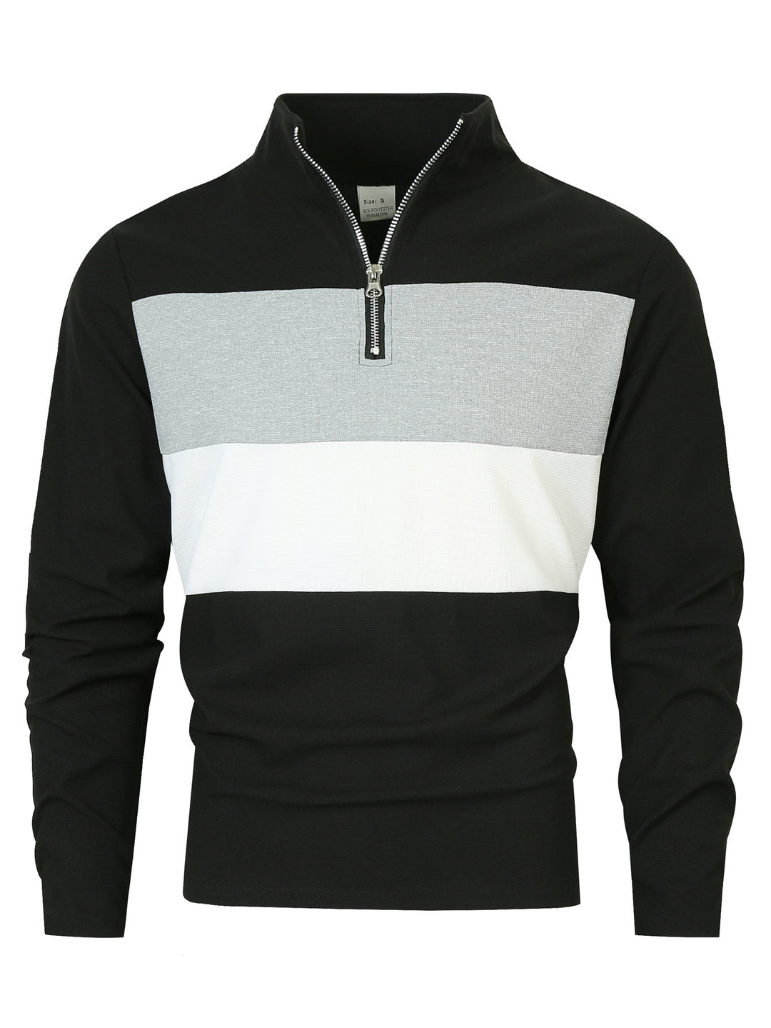 Herren Freizeitpullover mit modernem Reißverschluss R&B