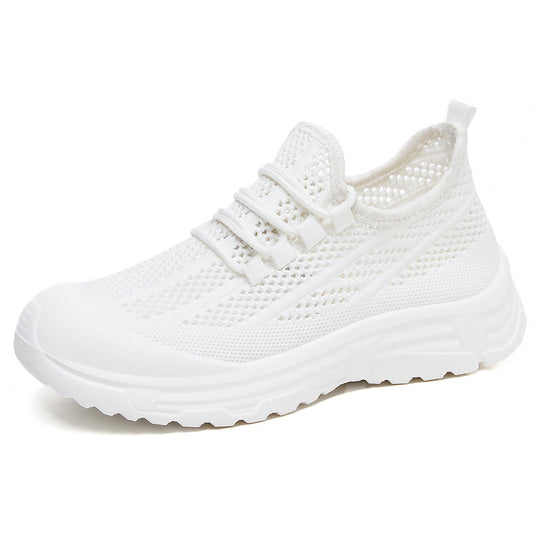 Damen Atmungsaktive Sneaker mit elastischem Schnürsystem und rutschfester Sohle R&B