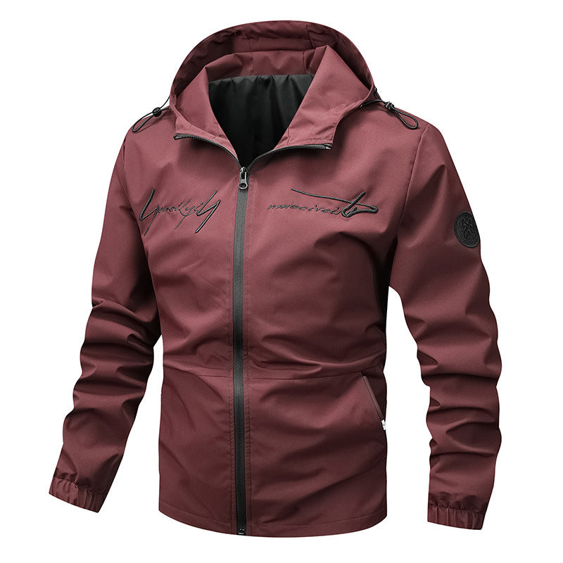 Herren wetterfeste Leichtjacke mit innovativem Kapuzensystem R&B