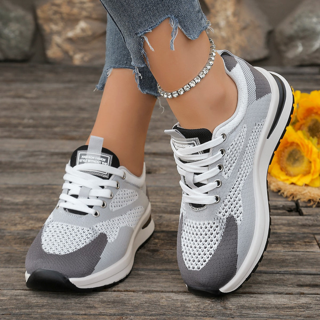 Damen Atmungsaktive Lauf-Sneakers mit flexibel gewebtem Obermaterial R&B