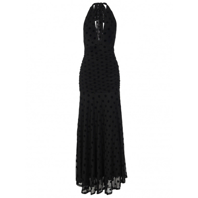 Damen Elegantes Maxikleid mit tiefem V-Ausschnitt und raffinierten Rüschendetails R&B