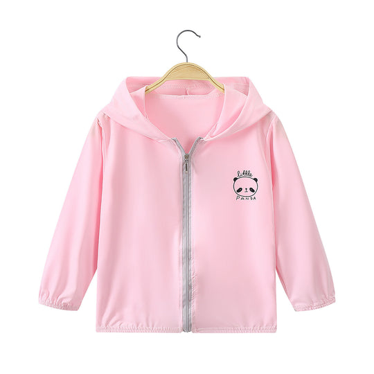 Unisex nan leichte Kapuzenjacke mit durchgehendem Reißverschluss und niedlichem Panda-Print  R&B
