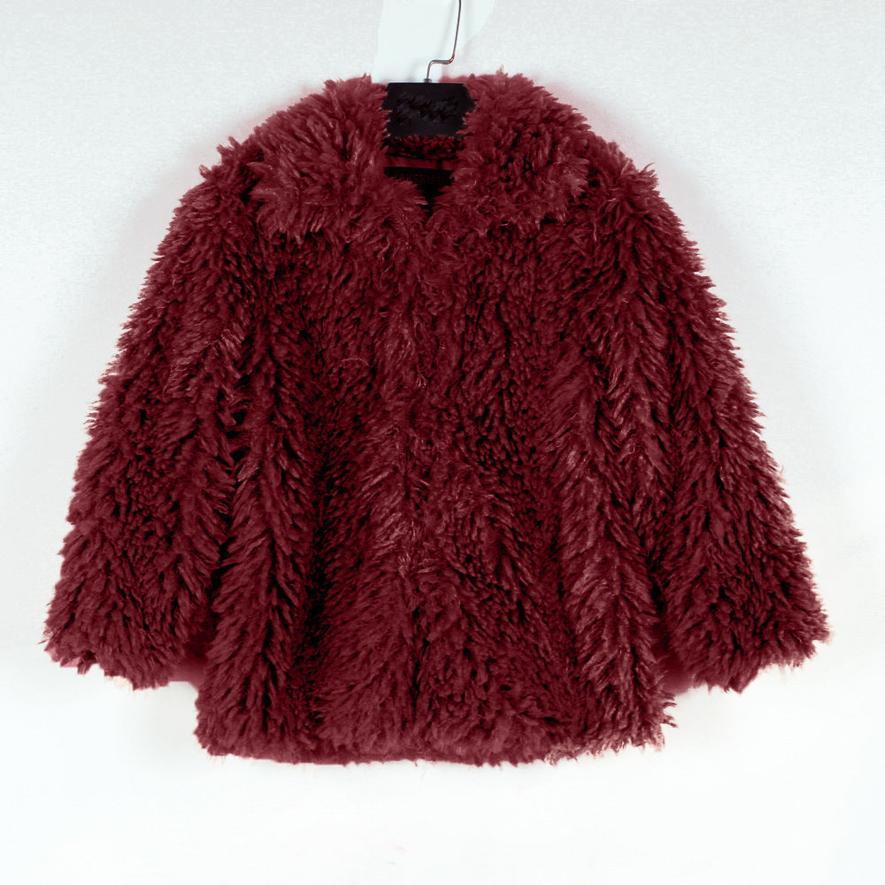 Damen Kuschelige Fleecejacke mit voluminösem Schnitt und großem Kragen R&B