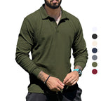 Herren langer Strickpullover mit strukturiertem Design und Knopfleiste R&B