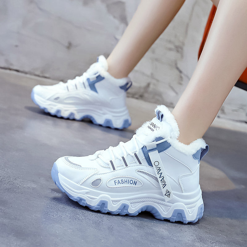 Damen Winter Sneakers mit kuscheligem Futter und rutschfester Sohle R&B