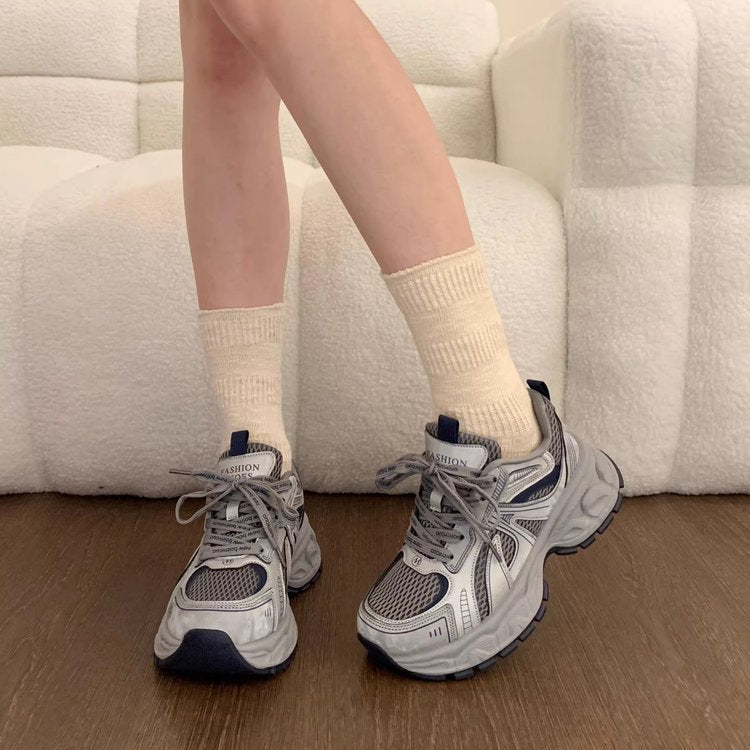 Damen Sportliche Laufschuhe mit atmungsaktivem Mesh-Obermaterial und gepolsterter Sohle R&B
