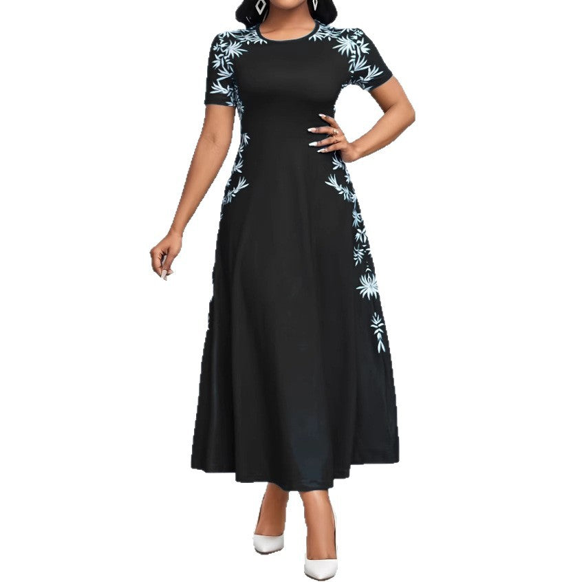 Damen Elegantes Maxikleid mit floralen Stickereien R&B