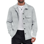 Herren Freizeitjacke mit strukturiertem Design und praktischen Brusttaschen R&B