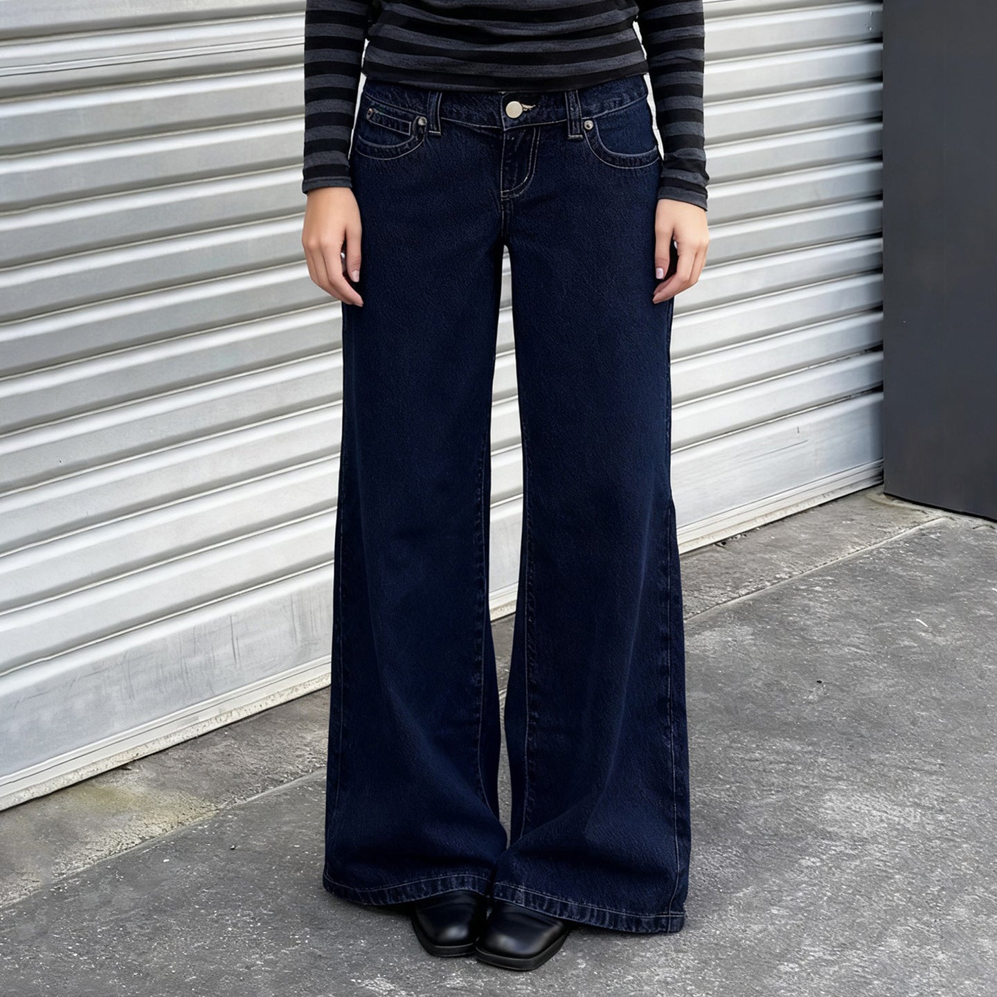 Damen Weite Jeans im lässigen Schnitt R&B
