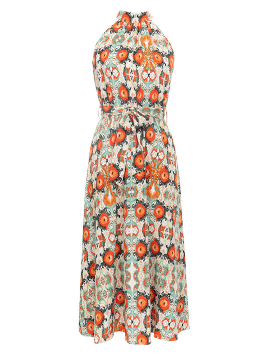 Damen Midikleid mit floralen Mustern und schickem Wickeldesign R&B