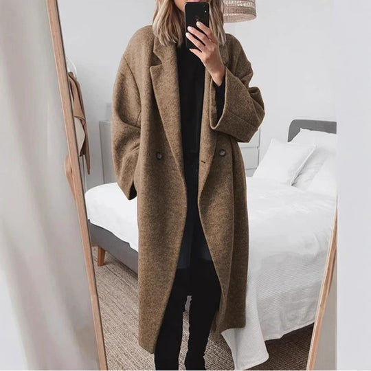 Damen Eleganter Oversized-Mantel R&B