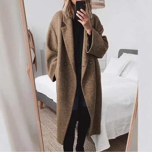 Damen Eleganter Oversized-Mantel R&B