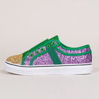 Damen Glitzernde Sneakers mit elastischem Riemensystem