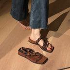 Damen Sandalen mit eleganter Schleifenapplikation R&B