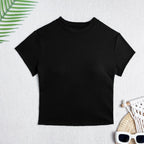 Damen Crop-Top mit kreativem Rückendesign und figurbetonender Passform R&B