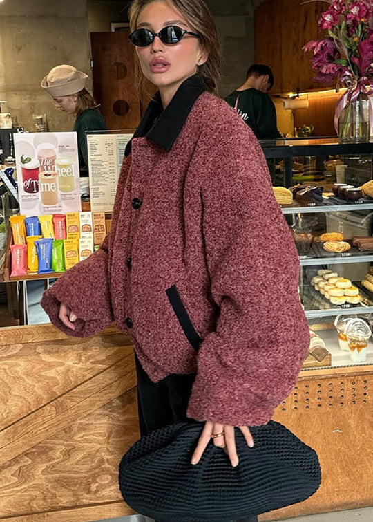 R&B | Teddy Bouclé Jacke - Schicker Oversized-Stil