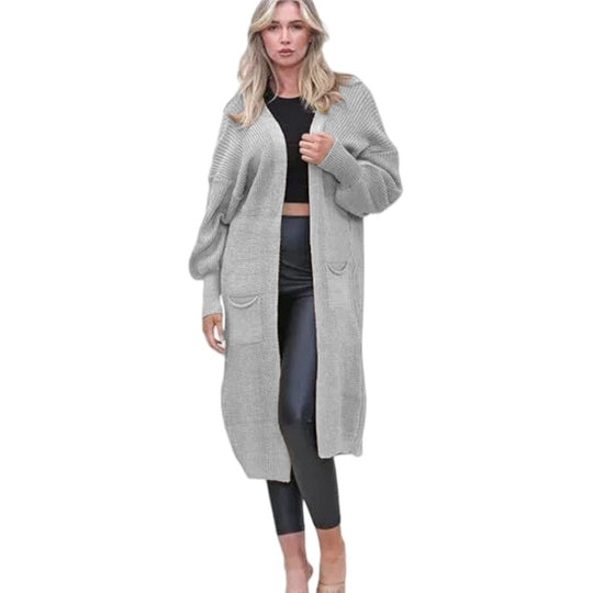 Damen Grobstrickcardigan mit tiefen Taschen und lässiger Passform R&B