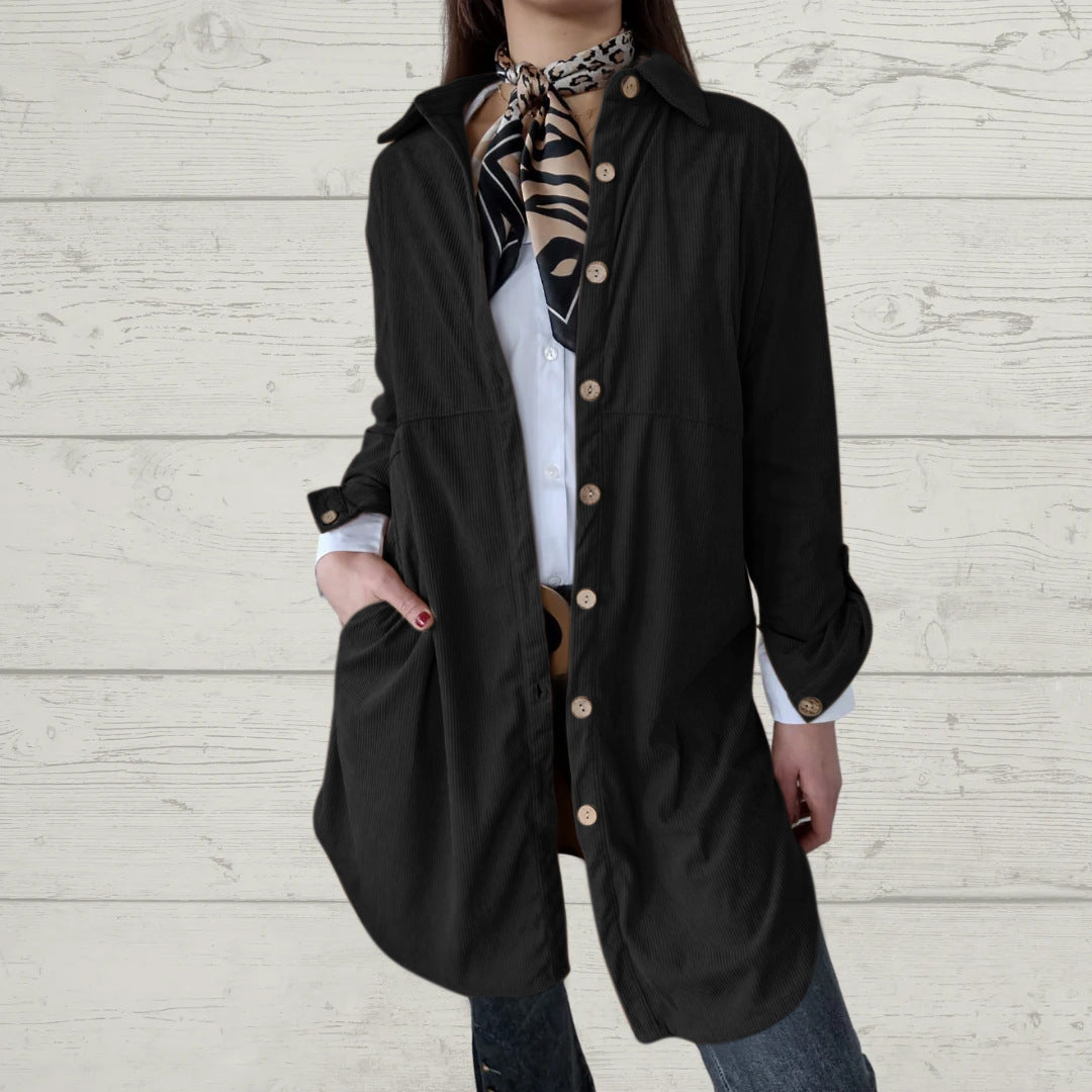 Damen Oversized Hemdkleid mit klassischem Karomuster R&B